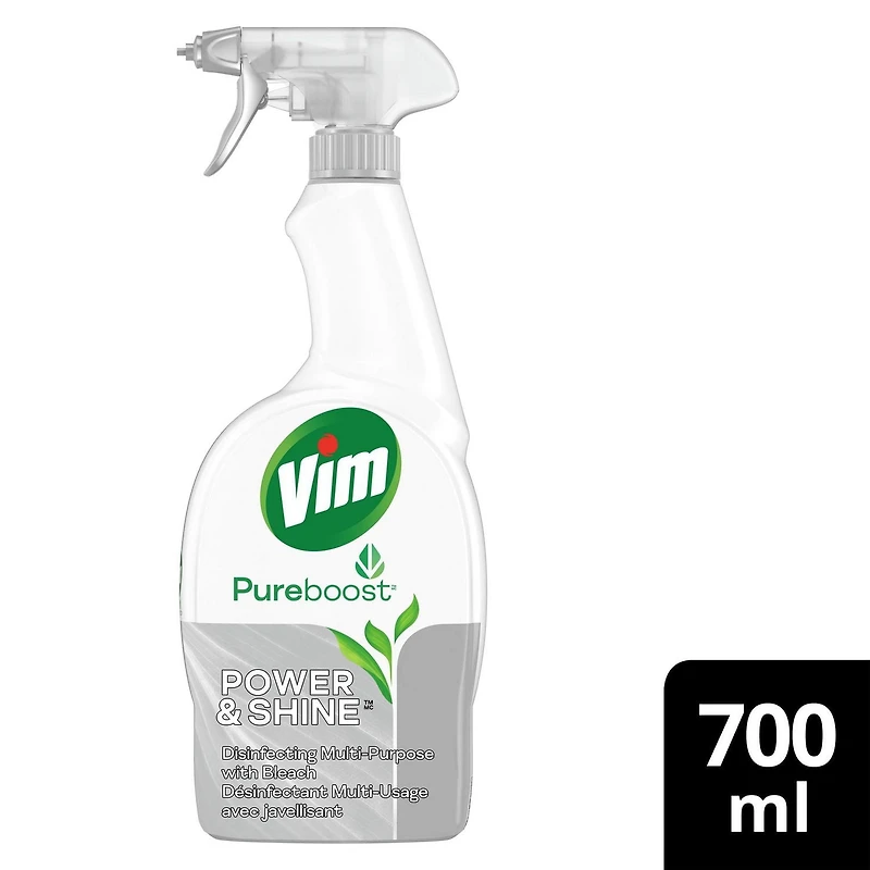 Vim Pureboost Multi-Purpose Spray Power & Shine Spray Cleaner with Bleach, 1 Piece