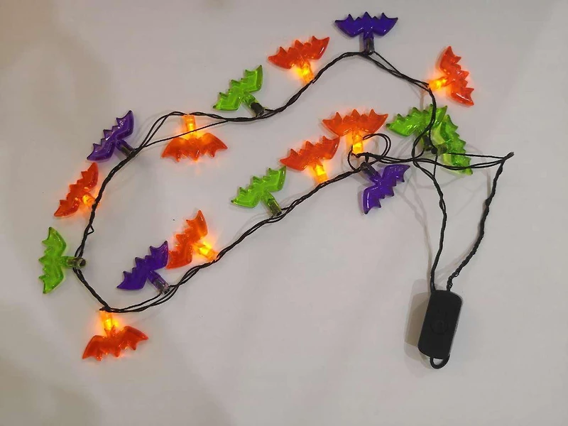 Way to celebrate LED Necklace with Bat Shape for Treat or Trick and Halloween Party
