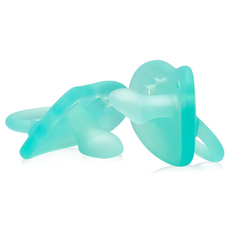 Evenflo Feeding Balance + Stage 2 Orthodontic Silicone Pacifier, Aqua