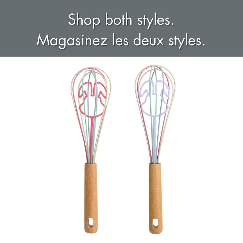 Fouet Way to Celebrate en Silicone 11”, Forme de lapin, Rose