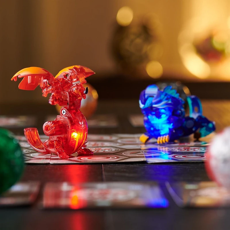 Bakugan Legends, Nova Bakugan, Dragonoid X Nillious Bakugan Lumineux, figurines articulées, 1 carte Personnage et carte Portail Métallique, jouets pour garçons à partir de 6 ans