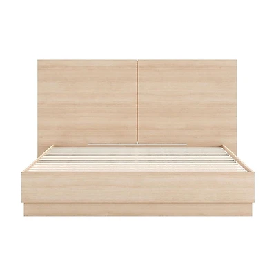 Milano Full Size Platform Bed with Headboard