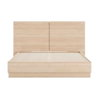 Milano Full Size Platform Bed with Headboard