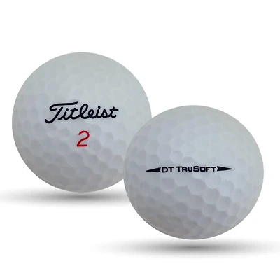 Mulligan - 24 Titleist DT Trusoft 5A Recycled Used Golf Balls, White