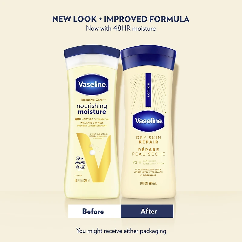 Vaseline Soin Intensif Réparation de la Peau Sèche Lotion pour le Corps