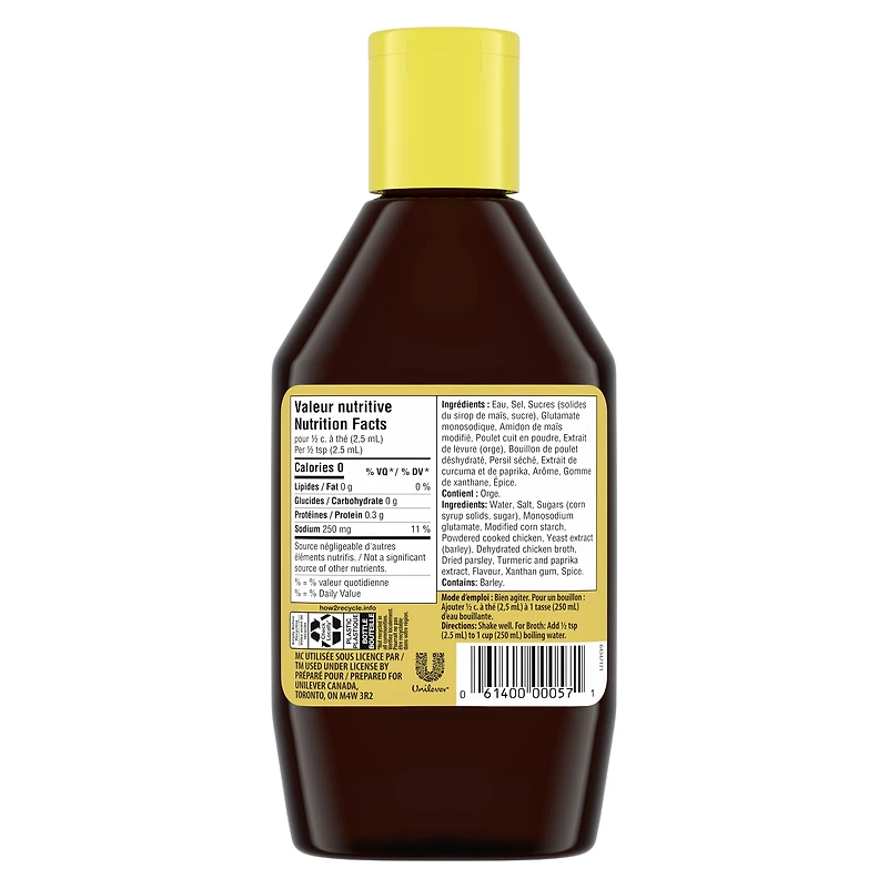 Bovril bouillon de poulet liquide, concentré, bouteille de 250 ml