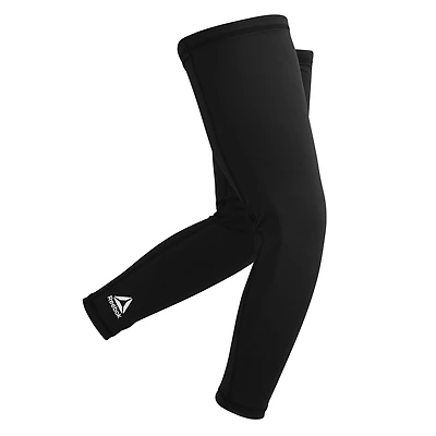 Reebok Delta ACTIVCHILL Compression Leg Sleeves, Black, Set of 2, ACTIVCHILL Tech keeps you cool and dry