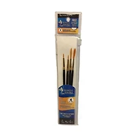 4 PC PAINTBRUSH SET, GOLDEN TAKLON BRUSH