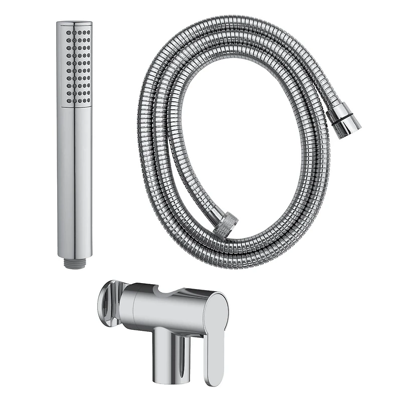 The akuaplus® 1-setting Hand shower with Adjustable Post 29 3/4 inches (75.5 cm) chrome finish