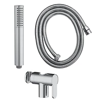 The akuaplus® 1-setting Hand shower with Adjustable Post 29 3/4 inches (75.5 cm) chrome finish