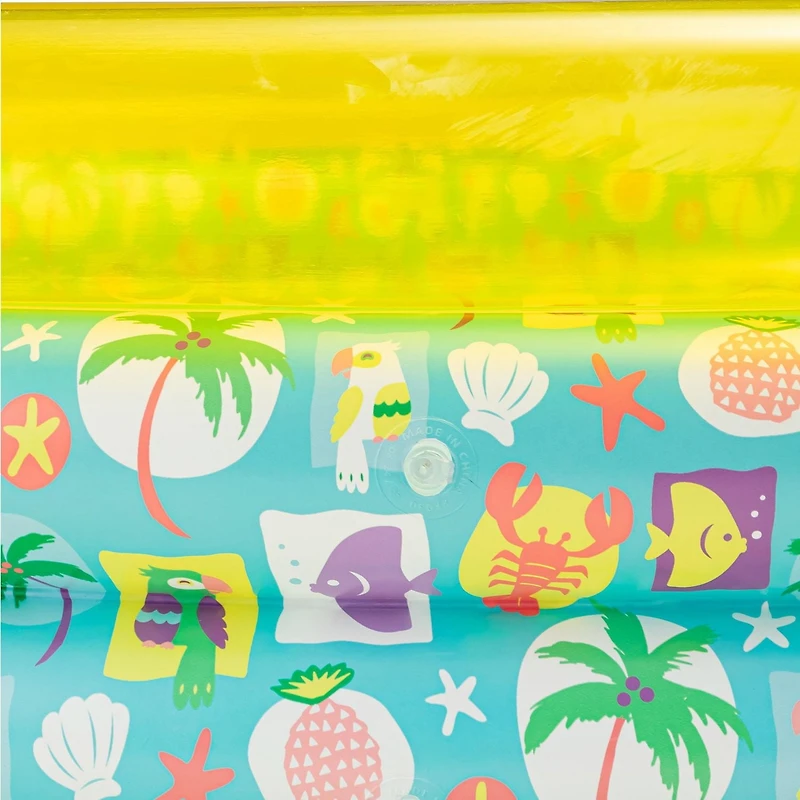 Bluescape Green Tropical 3-Ring Inflatable Swimming Pool for Kids, Round, Age 2 & up, Unisex