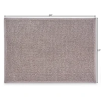 Tapis de bain à effet de nouilles de Mainstays Gris fonce, 17" x 24" Tapis de bain antidéparant