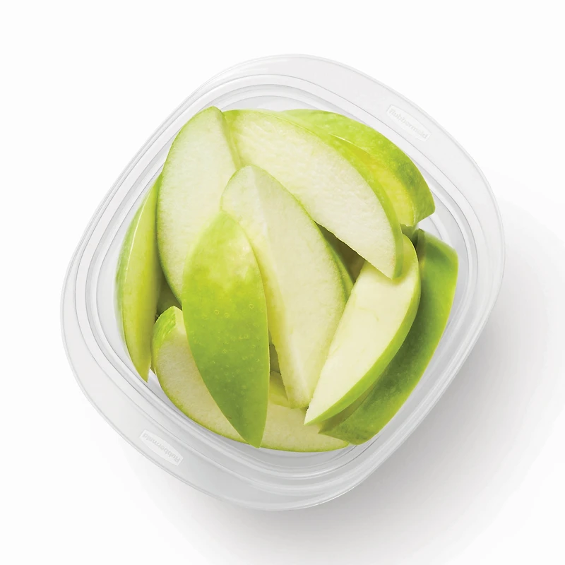 Rubbermaid TakeAlongs Square Food Storage Containers, 298 mL (1.26 Cup), Ruby Red, 5 Pack, BPA-Free