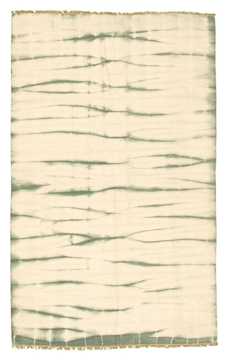 ECARPETGALLERY 4'10" x 7'11" Contemporary Color Transition Hand Made Area Rug for Living Room, Dining Room and Bedroom in Ivory