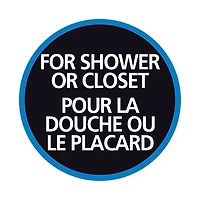 Mainstays Adjustable Tension Shower Curtain Rod with Decorative Finials