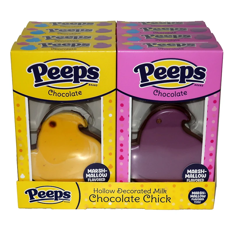 Peeps Hollow Milk Chocolate Chick 60g Marshmallow Flavoured