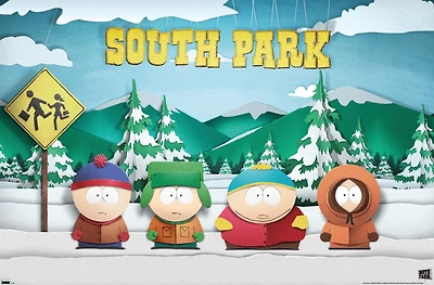 South Park - Bus Stop Wall Poster, 22.375" x 34"