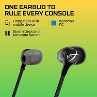 HyperX Cloud Earbuds II – Écouteurs de jeu avec microphone, noir