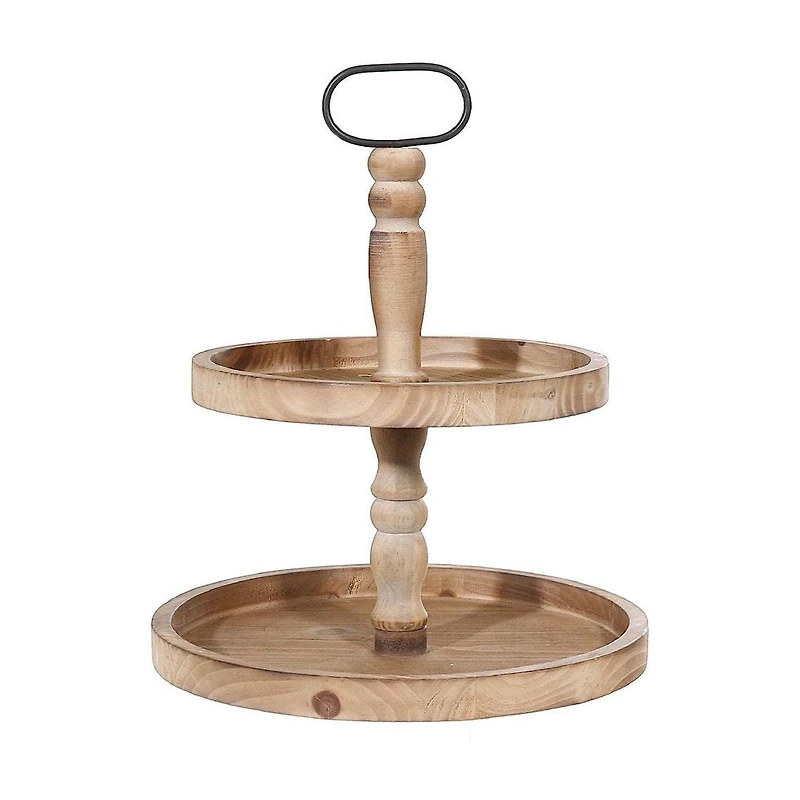 IH Casa Decor 2 Niveaux En Bois Rond