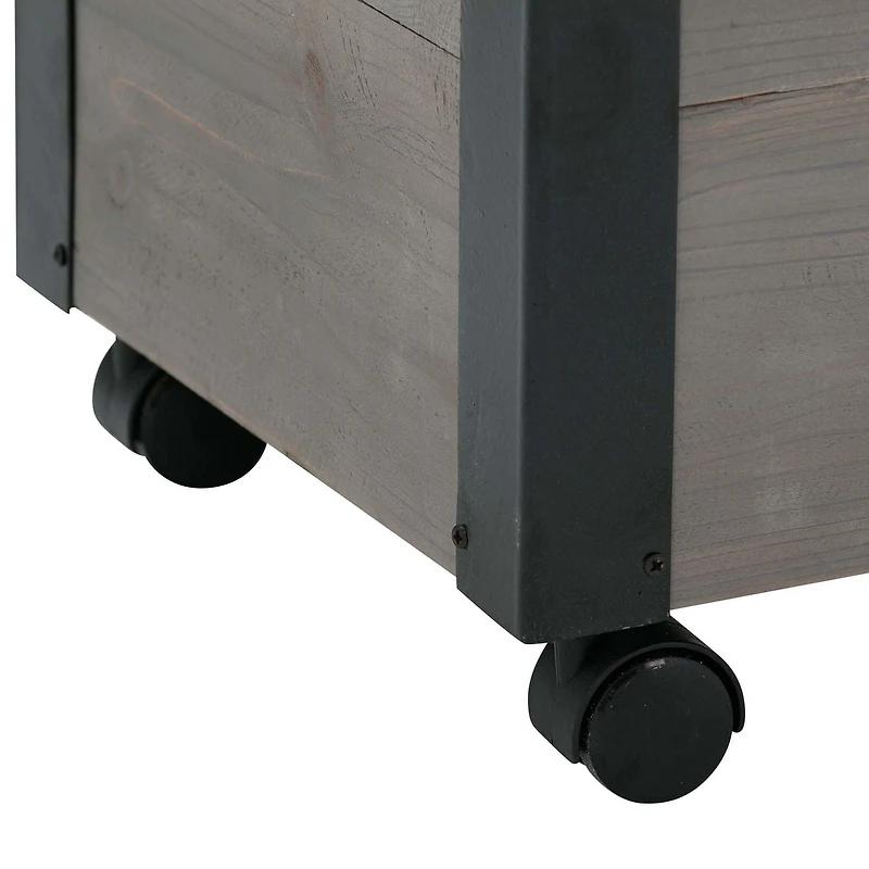 Grapevine 24IN FSC Recycled Wood Planter with Casters