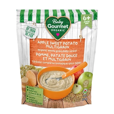 Céréales biologiques Baby Gourmet Pomme Patate douce Multigrains