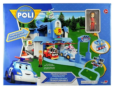 Robocar Poli - Ensemble de jeu Quartier général transformable