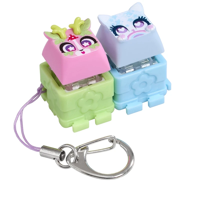 Clickeez S1 - 2-pack- Character Keyboard Keys that Click & Clack