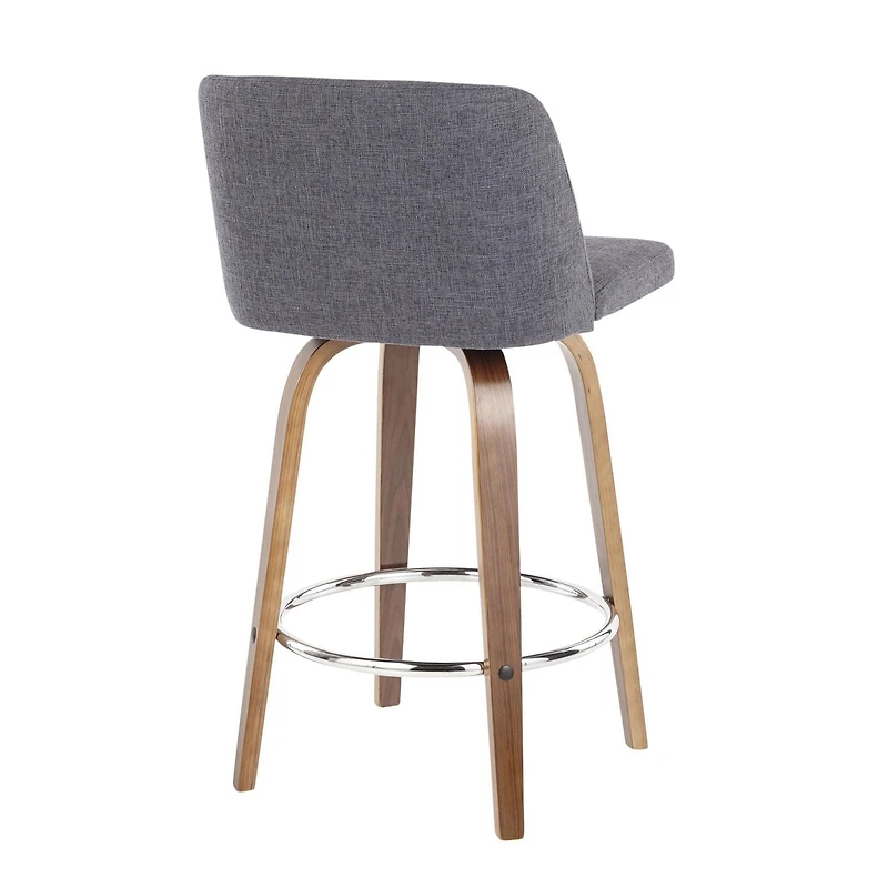 Tabouret de comptoir moderne milieu-du-siècle Toriano de LumiSource