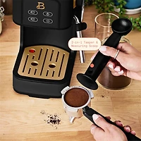 Beautiful Slim Espresso Maker with 20-Bar Pressure, White Icing by Drew Barrymore