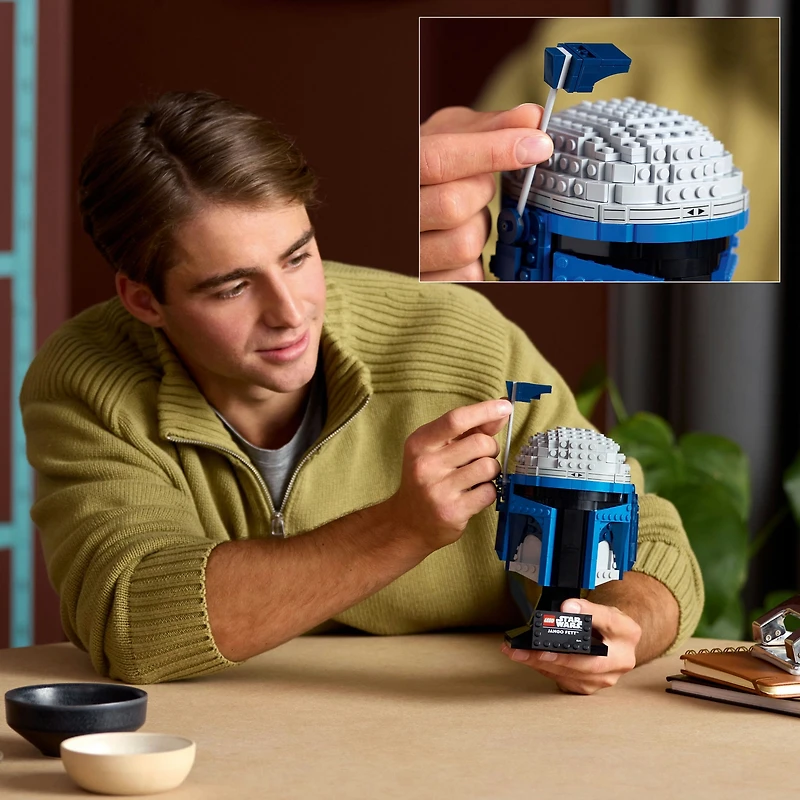 LEGO Star Wars Le Casque de Jango Fett , Ensemble de Modèle à Construire pour Adultes 75408 LEGO Le casque de Jango 75408