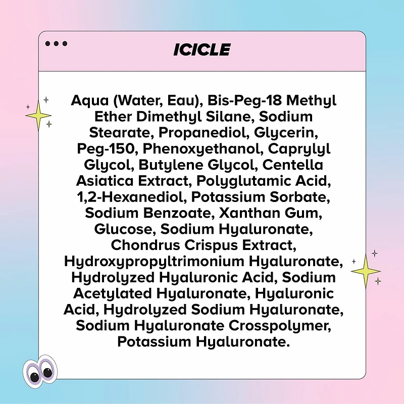 Skin Proud - Icicle - Cooling Eye Serum Stick with Super Hyaluronic Acid Complex, 100% Vegan (9g)