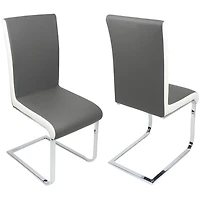 Canadian Anne Dining Chair Grey & White (Set of 2)