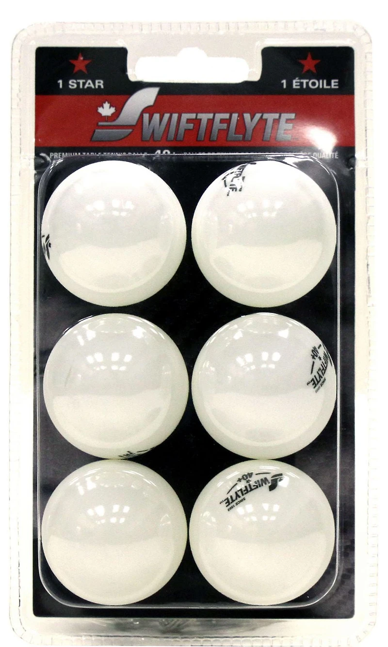 Swiftflyte Cyclone Table Tennis Racket Set, 14-Piece Ping Pong Paddle and Ball Set with 2 Wood Rackets and 12 Balls