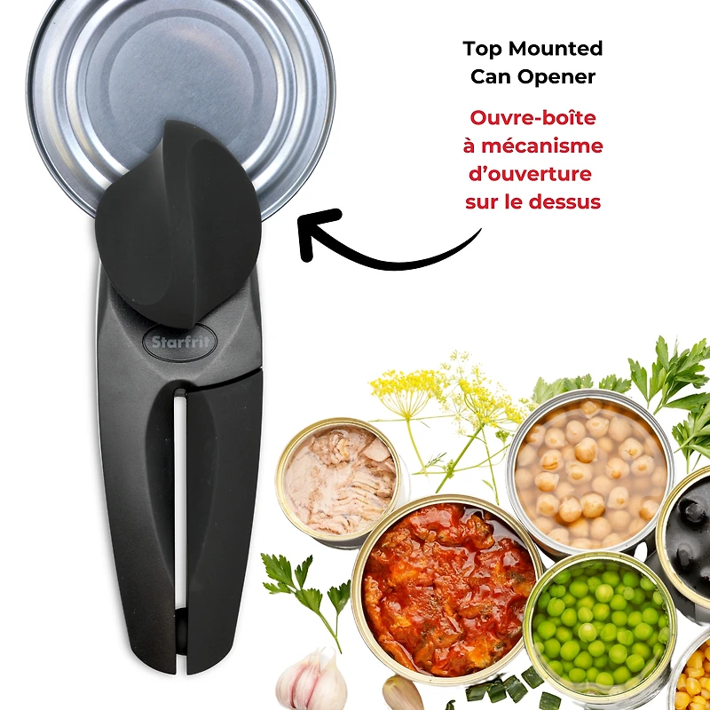 Starfrit Ouvre-boîte Mightican avec poignée confort, Sauge H-STARFRIT MIGHTICAN SAUGE
