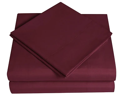 Ensemble de draps en microfibre doux et facile d'entretien Mainstays – Solide Tailles: 1 place, 2 places et grand lit