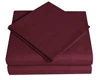 Ensemble de draps en microfibre doux et facile d'entretien Mainstays – Solide Tailles: 1 place, 2 places et grand lit