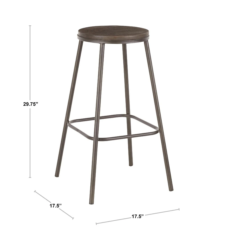 Clara Industrial Barstool by LumiSource