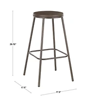 Clara Industrial Barstool by LumiSource