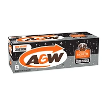 A&W Zero Sugar Root Beer® 355mL Cans, 12 Pack