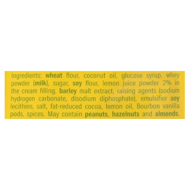 Loacker Quadratini Biscuits cuits au four de la taille d'une bouchée au citron et aux gaufrettes 250GR 250 GR