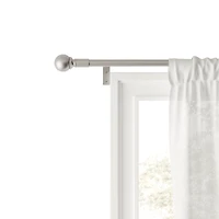Mainstays Easy Install Decorative Window Curtain Rod, Adjustable, 48” - 120”
