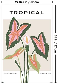 Botanical - Tropical Wall Poster, 22.375" x 34"