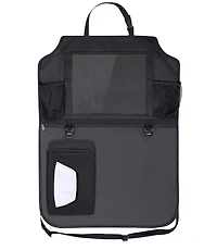 AUTO DRIVE Backseat Organizer with Kick Mat and Tablet Holder Tissue holder Included, 18.1 in. W x 25.5 in. H