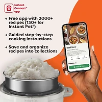 Instant Pot Duo 7-in-1 Mini Electric Pressure Cooker, Slow Rice Cooker, Steamer, Sauté, Yogurt Maker, Warmer & Sterilizer, Includes Free App with over 1900 Recipes, Stainless Steel, 3 Quart