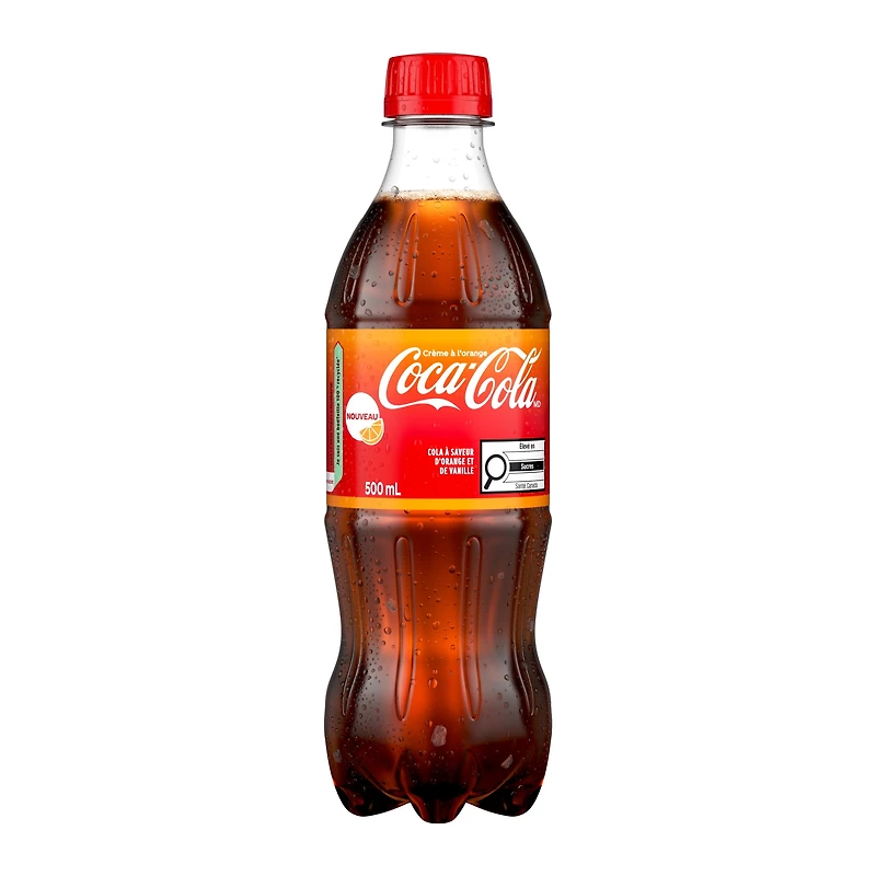 Coca-Cola Crème à l'orange Bouteille, 500 mL Coca-Cola Crème de Orange 500ml