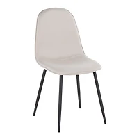 Chaise de salle à manger Pebble de LumiSource, Ensemble de 2