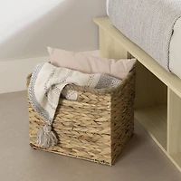 Avilla Lit avec paniers de rangement en osier inclus