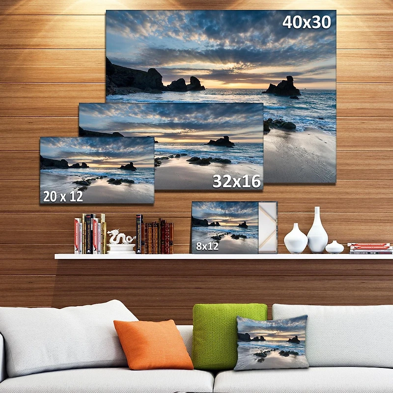 Designart Belle baie de Porthcothan Art mural sur toile
