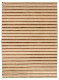 ECARPETGALLERY 5'1" x 6'11" Flat-weaves & Kilims Manhattan Hand Made Area Rug for Living Room, Dining Room and Bedroom in Ivory