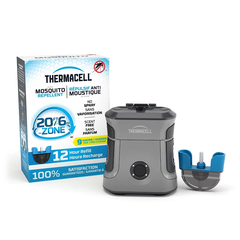 Dispositif anti-moustique Thermacell, Série EX rechargeable EX90 – Gris Dispositif Anti-moustique